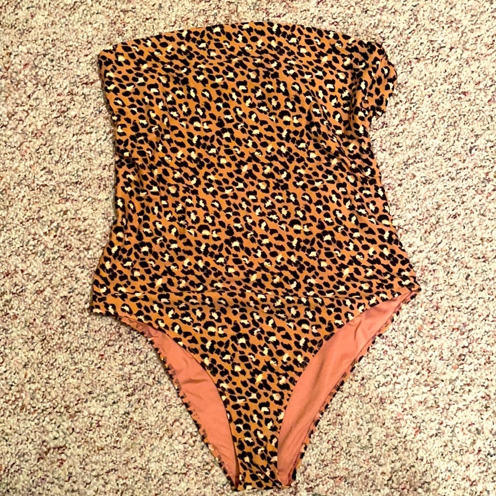 Aerie Strapless One Piece Swimsuit